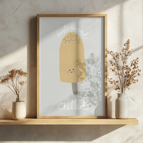Best Served Chilled Popsicle Art Print UK — Abstract Vibrant Wall Art — Kitchen — Wall It All Prints
