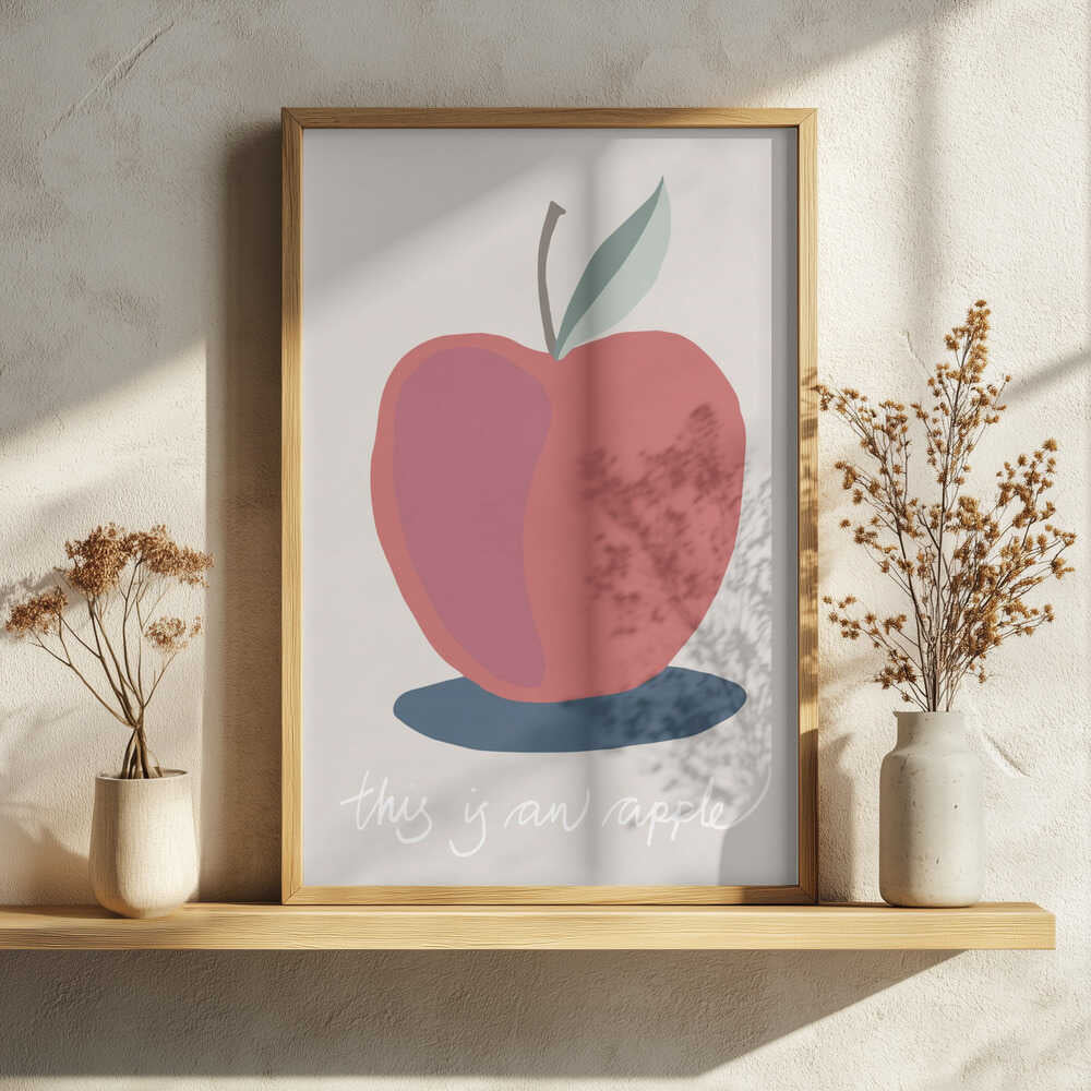 This is an Apple Art Print UK — Abstract Vibrant Wall Art — Kitchen — Wall It All Prints