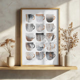 Metallic Abstract Mugs