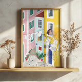 Vibrant European Street Art Print UK — Abstract Vibrant Wall Art — Living Room — Wall It All Prints