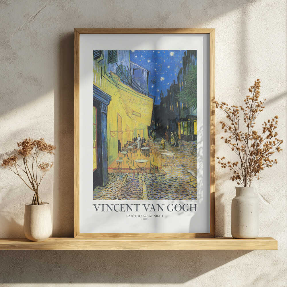 Café Terrace At Night Art Print UK — Impressionist Vibrant Wall Art — Living Room — Wall It All Prints