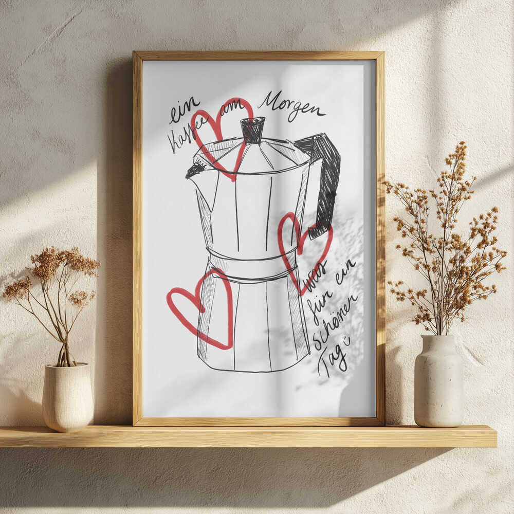 Morning Brew Art Print UK — Abstract Vibrant Wall Art — Kitchen — Wall It All Prints