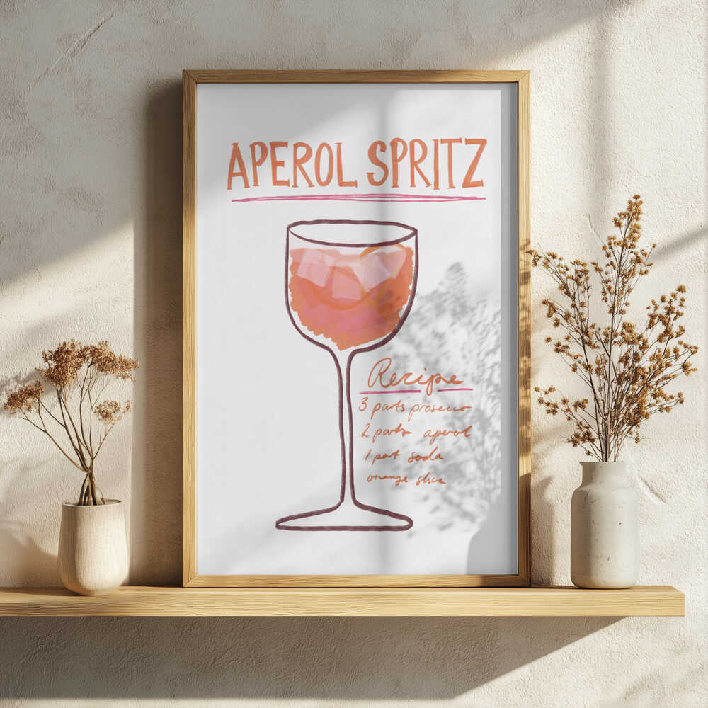 Spritz Recipe Delight Art Print UK — Abstract Vibrant Wall Art — Kitchen — Wall It All Prints