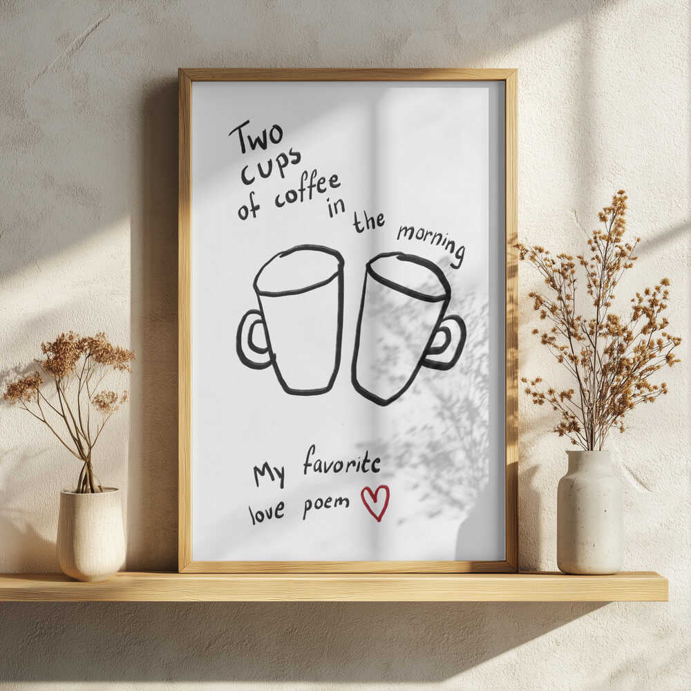 Morning Love Brew Art Print UK — Abstract Vibrant Wall Art — Kitchen — Wall It All Prints