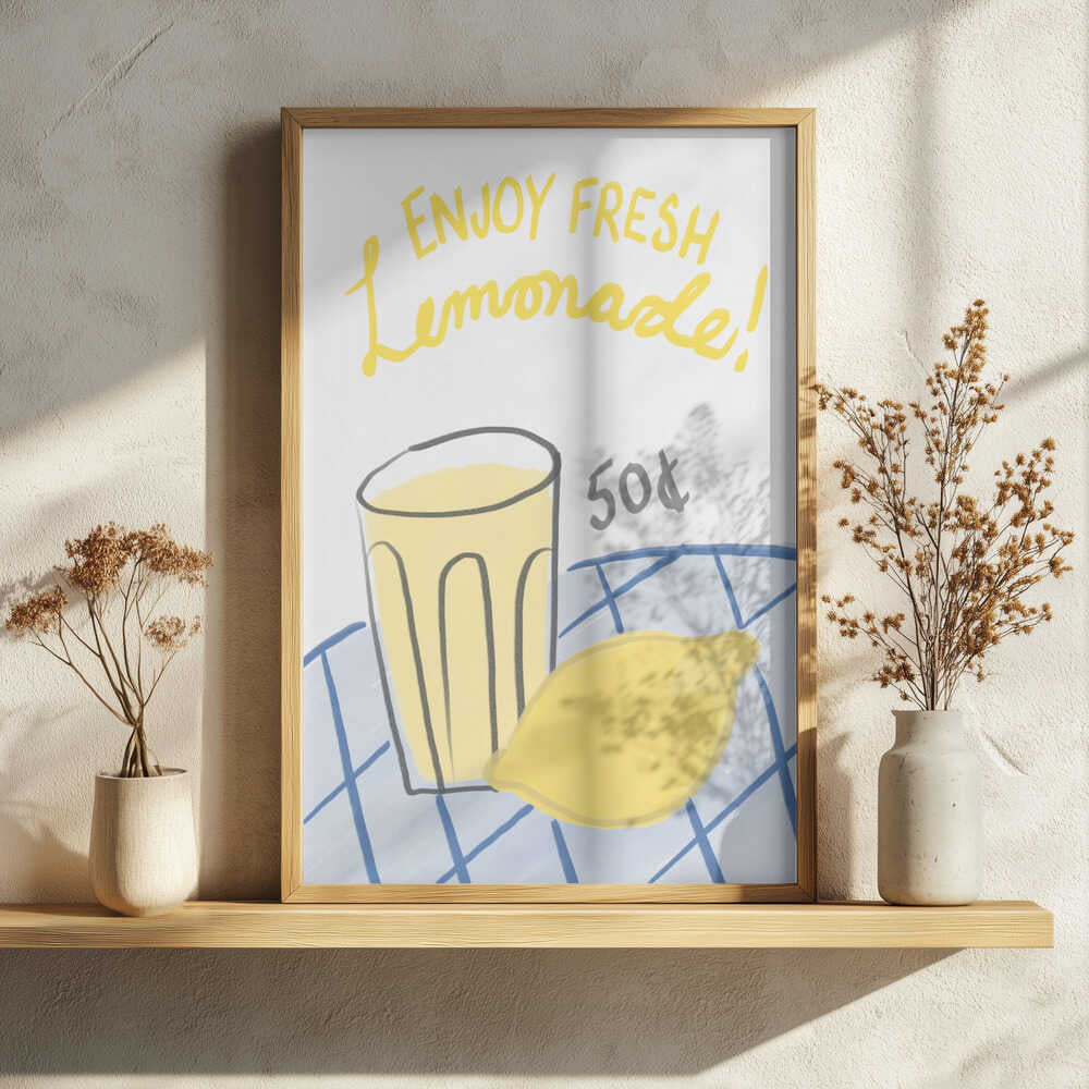 Refreshing Sip Deal Art Print UK — Abstract Vibrant Wall Art — Kitchen — Wall It All Prints