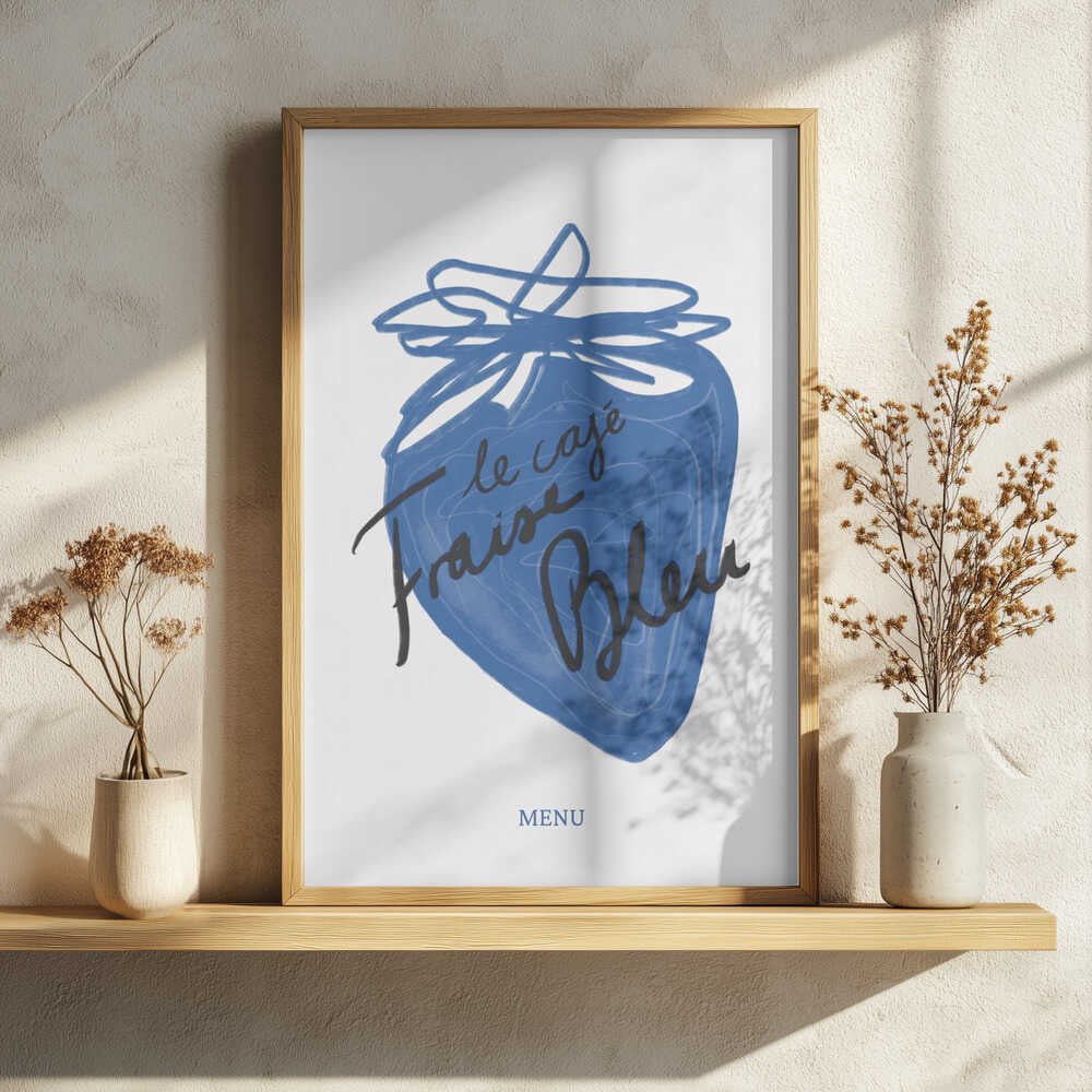 Blueberry Delight Art Print UK — Abstract Vibrant Wall Art — Kitchen — Wall It All Prints