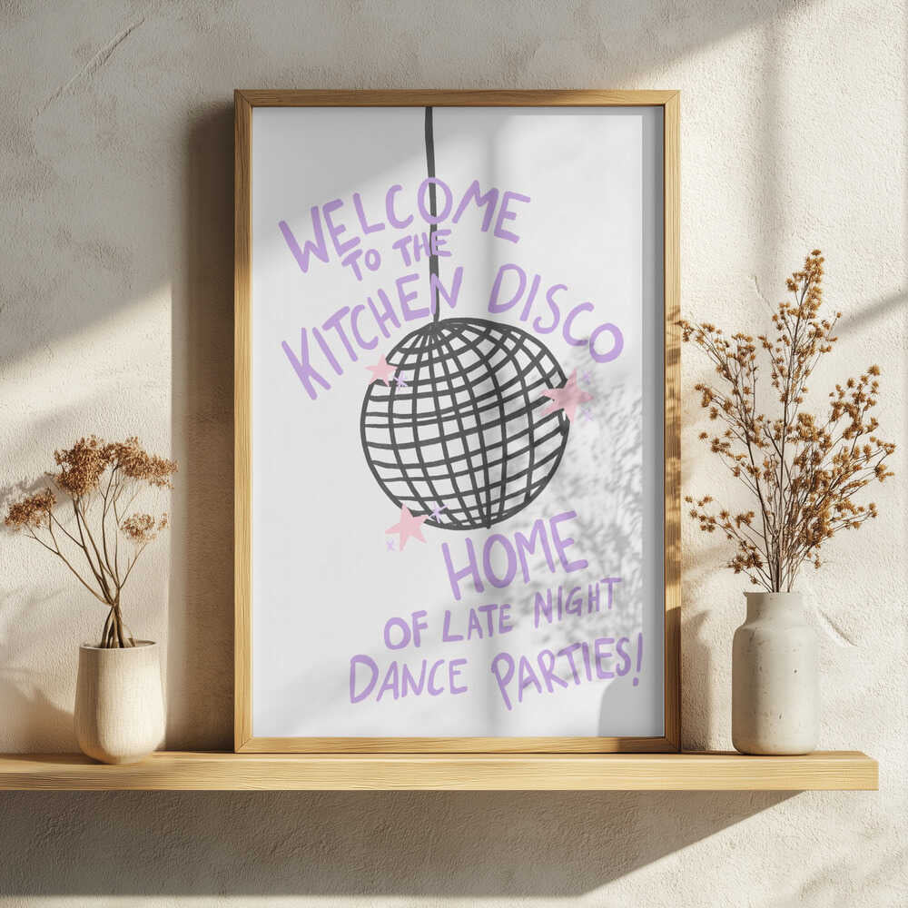 Kitchen Disco Vibes Art Print UK — Abstract Vibrant Wall Art — Kitchen — Wall It All Prints