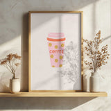 Happy Pink Coffee Cup