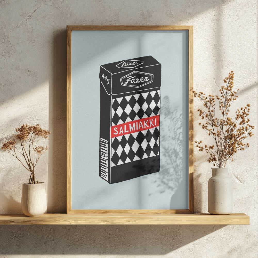 Salmiakki Candy Box Art Print UK — Abstract Vibrant Wall Art — Kitchen — Wall It All Prints