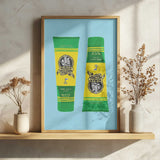 Classic Finnish Mustard Tubes Art Print UK — Food Vibrant Wall Art — Kitchen — Wall It All Prints