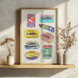 Vintage Seafood Cans
