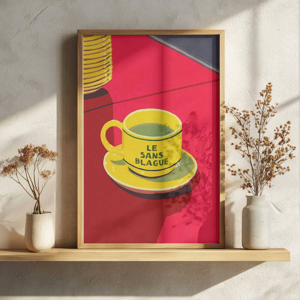 Le Sans Blague Art Print UK — Abstract Vibrant Wall Art — Kitchen — Wall It All Prints
