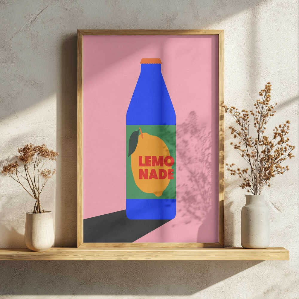Lemo Nade Art Print UK — Food Vibrant Wall Art — Kitchen — Wall It All Prints
