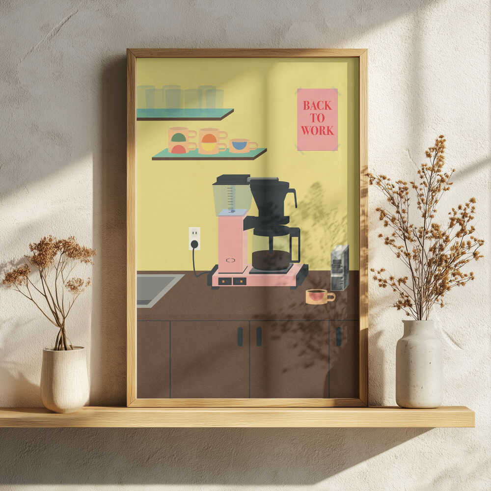 Back To Work Art Print UK — Food Vibrant Wall Art — Kitchen — Wall It All Prints