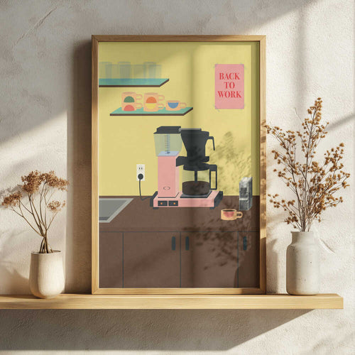 Back To Work Art Print UK — Food Vibrant Wall Art — Kitchen — Wall It All Prints