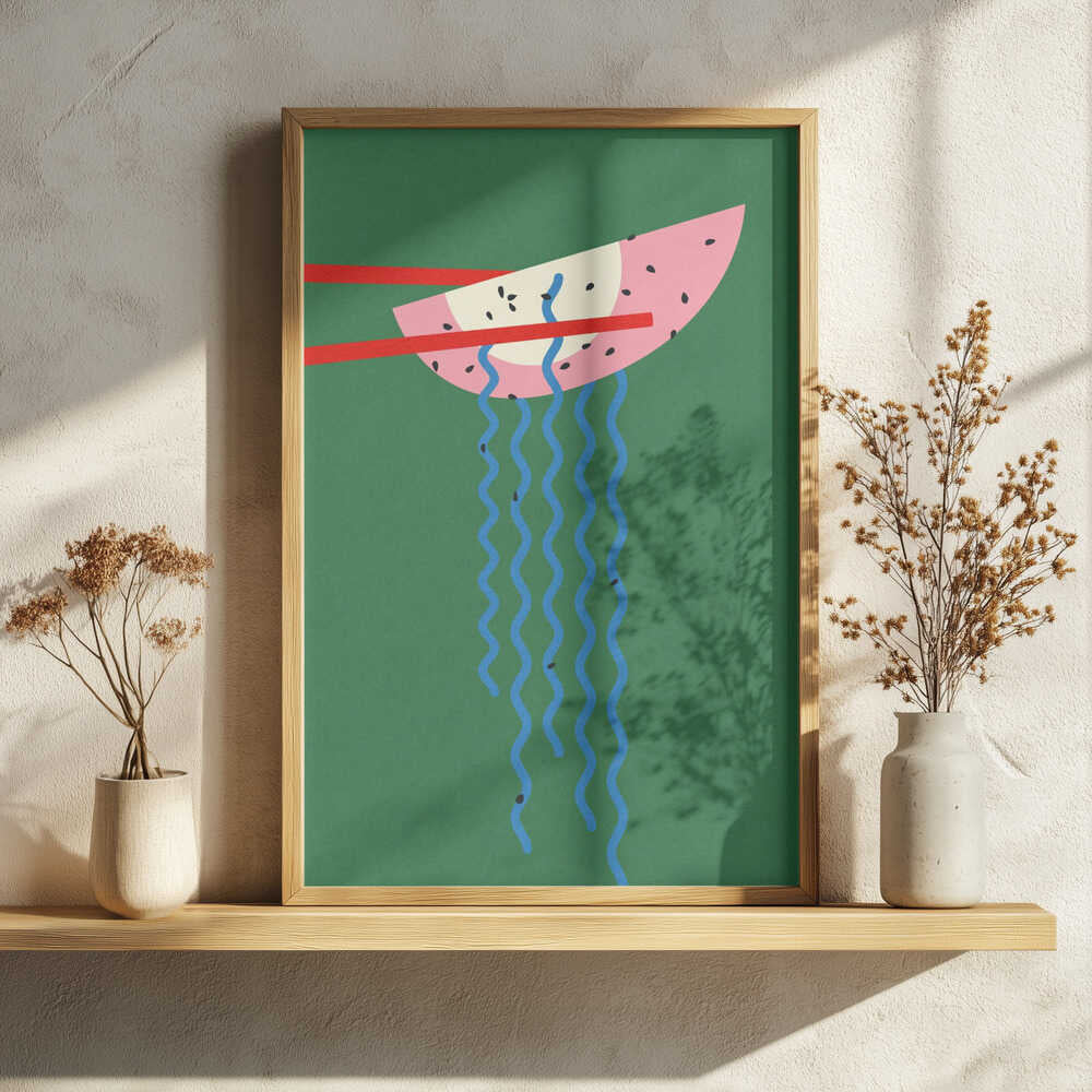 Hollywood Ramen Art Print UK — Japanese Vibrant Wall Art — Kitchen — Wall It All Prints
