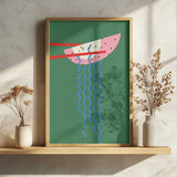 Hollywood Ramen Art Print UK — Japanese Vibrant Wall Art — Kitchen — Wall It All Prints