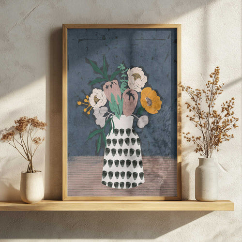 Bohemian Floral Bouquet Art Print UK — Botanical Vibrant Wall Art — Living Room — Wall It All Prints