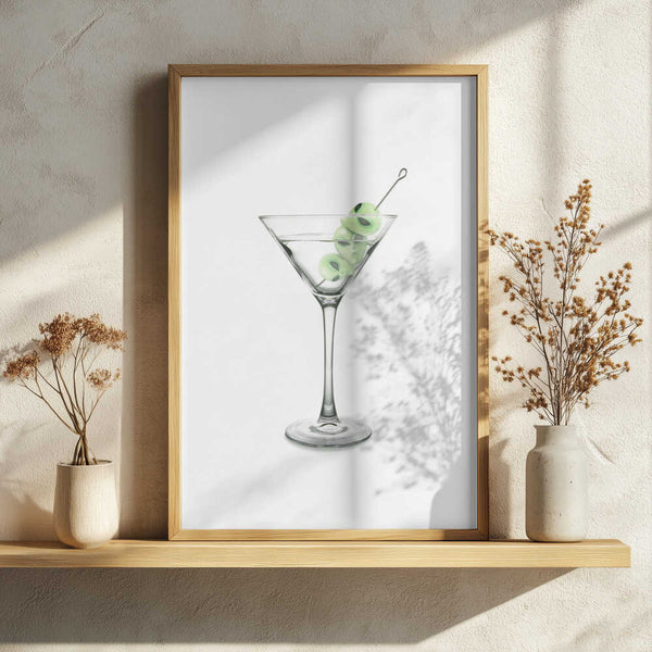 Alien Martini Cocktail Art Print UK — Food Vibrant Wall Art — Kitchen — Wall It All Prints
