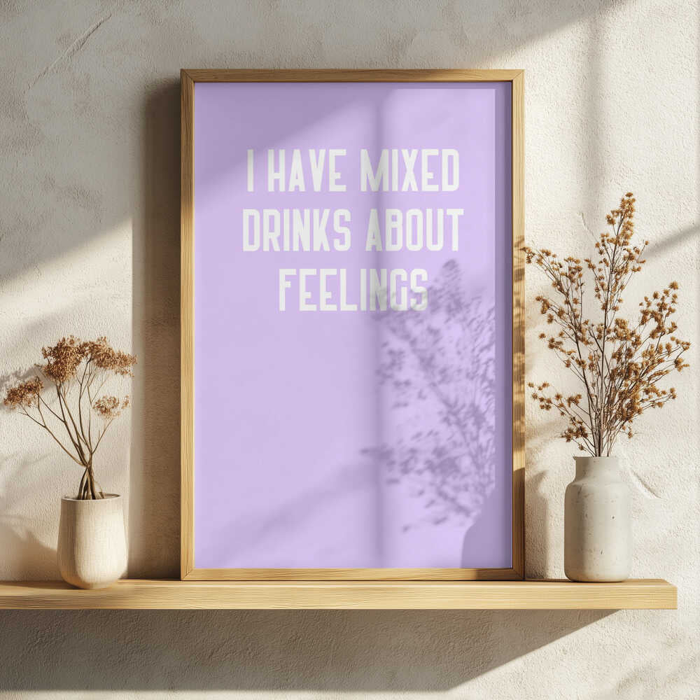 Mixed Emotions Art Print UK — Abstract Calm Wall Art — Kitchen — Wall It All Prints