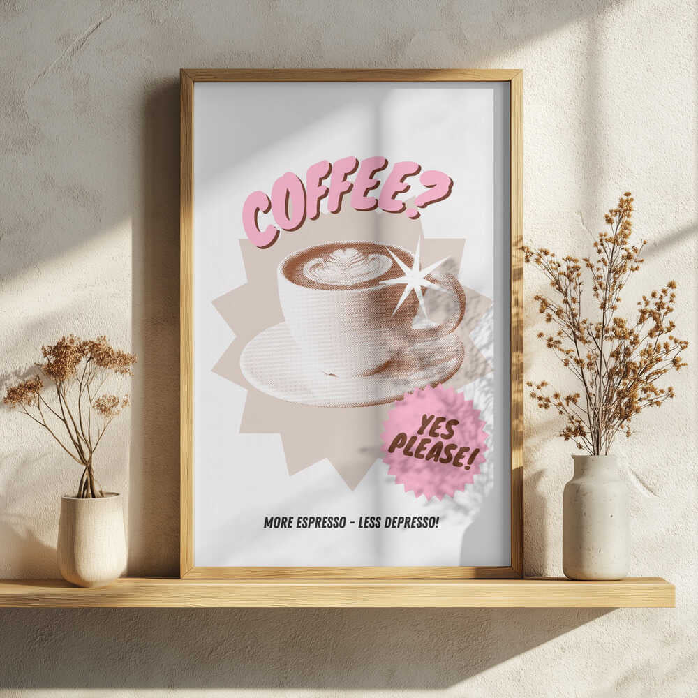 Cup of Joy Art Print UK — Abstract Vibrant Wall Art — Kitchen — Wall It All Prints