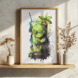 Refreshing Mojito Watercolor