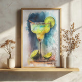 Vibrant Watercolor Margarita