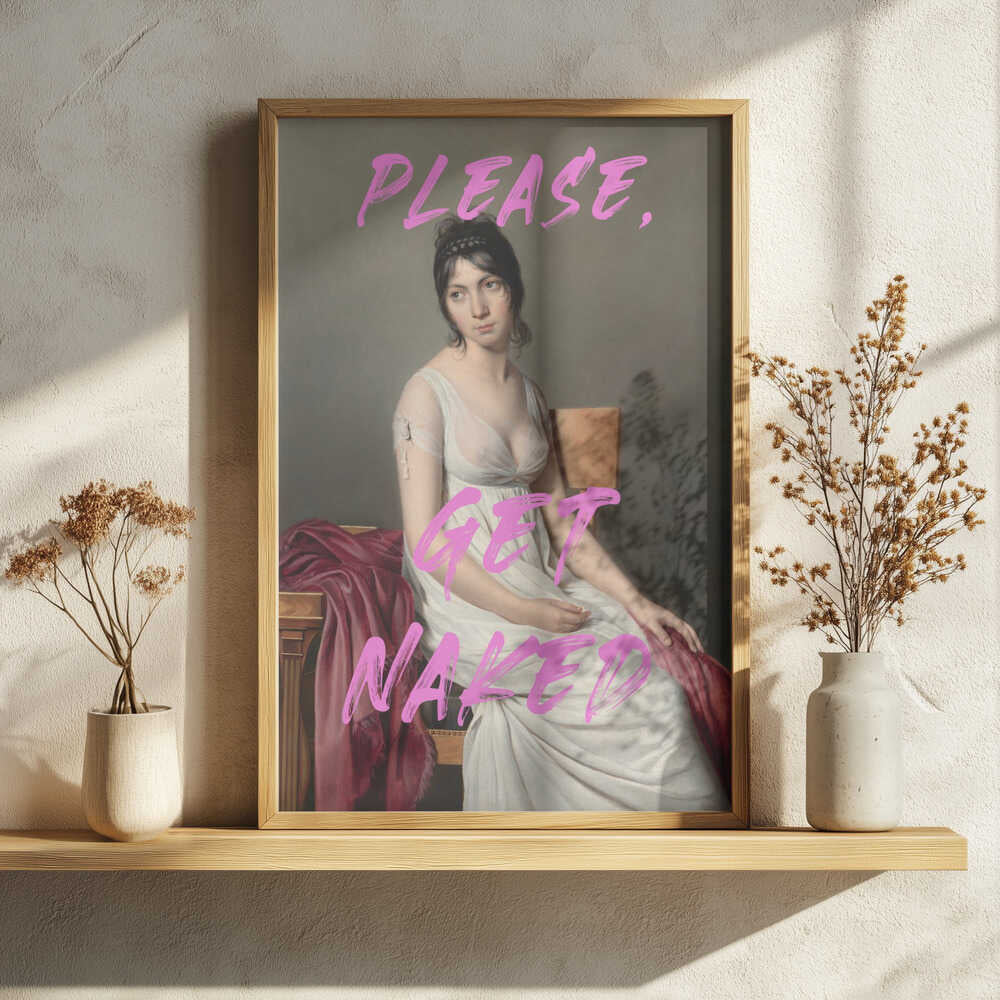 Sassy Classical Portrait Art Print UK — Abstract Vibrant Wall Art — Bathroom — Wall It All Prints