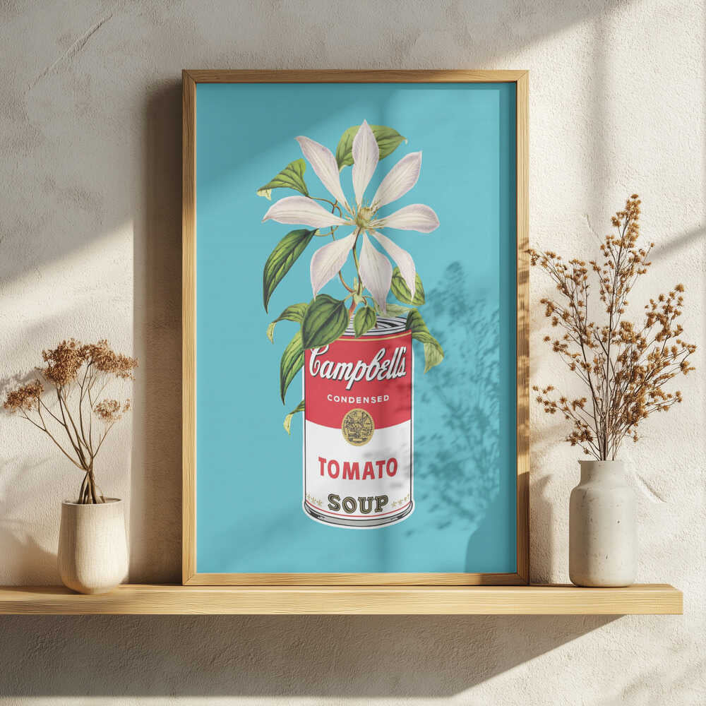 Campbells and Flowers Art Print UK — Botanical Vibrant Wall Art — Kitchen — Wall It All Prints