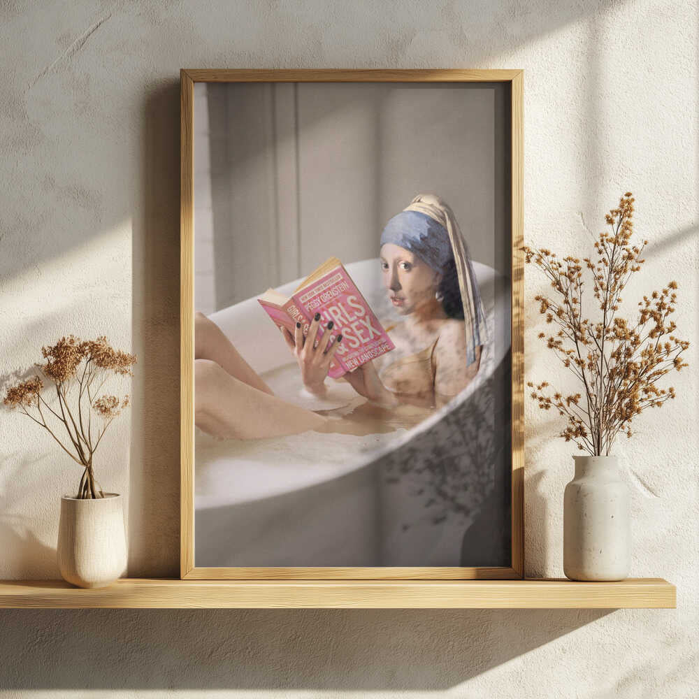 Chillin Time Art Print UK — Portrait Vibrant Wall Art — Bathroom — Wall It All Prints