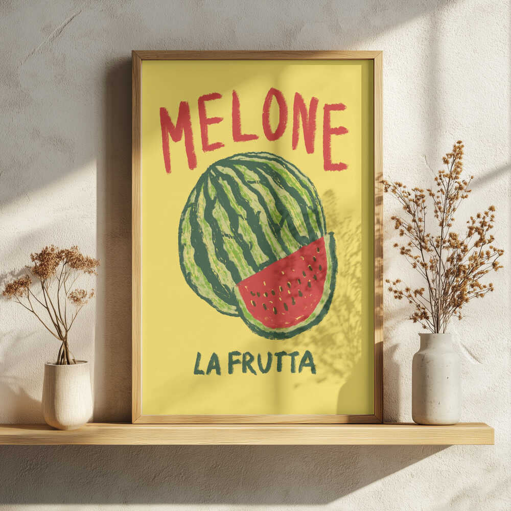 Melone La Frutta Art Print UK — Food Fresh Wall Art — Kitchen — Wall It All Prints