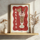 Amarena Cherry Sundae Art Print UK — Japanese Calm Wall Art — Kitchen — Wall It All Prints