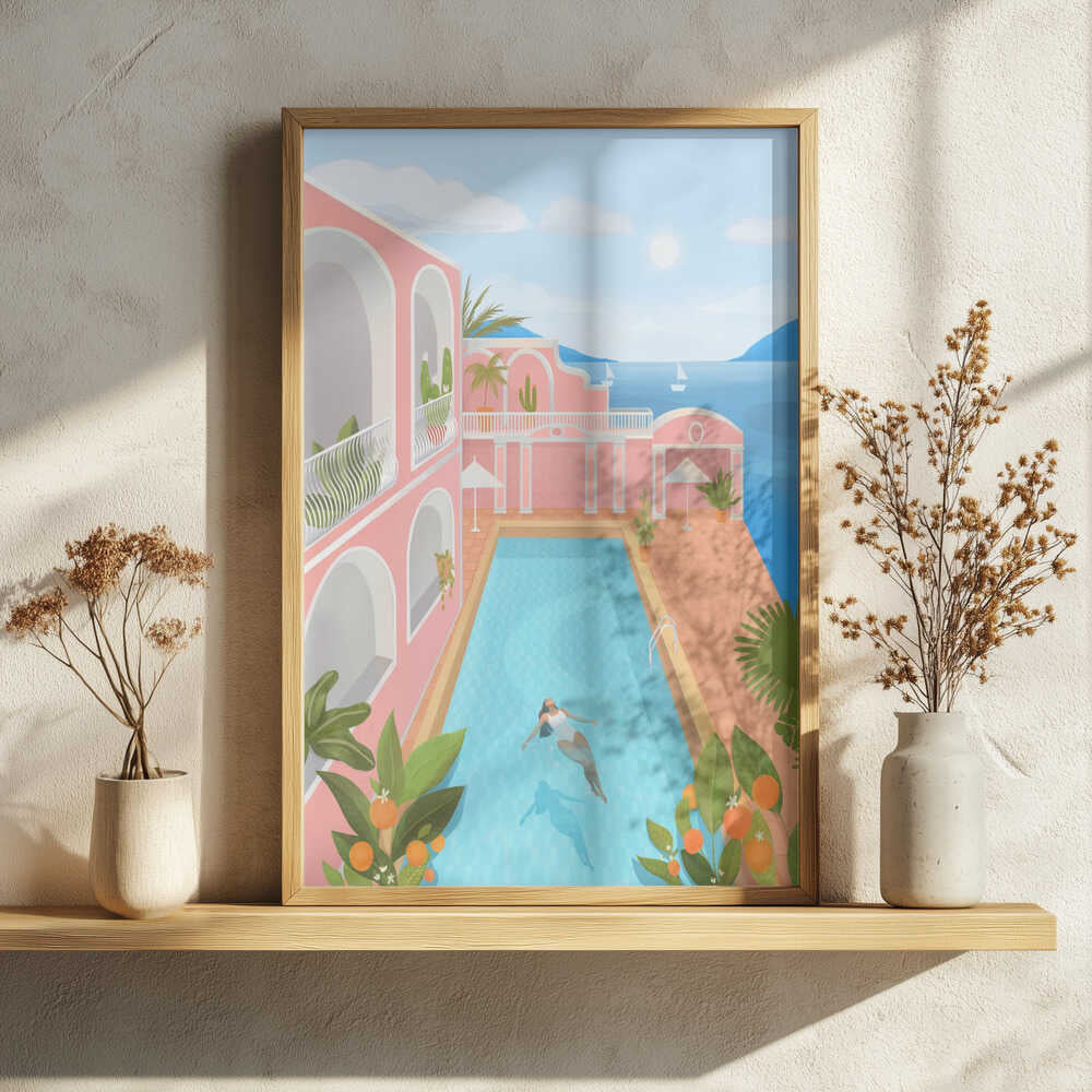 Summer Zen Art Print UK — Japanese Calm Wall Art — Bedroom — Wall It All Prints