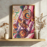 Sweet Buns and Berries Art Print UK — Food Vibrant Wall Art — Kitchen — Wall It All Prints