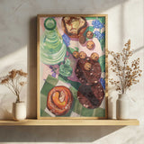 Sweet Picnic Treats Art Print UK — Food Vibrant Wall Art — Kitchen — Wall It All Prints