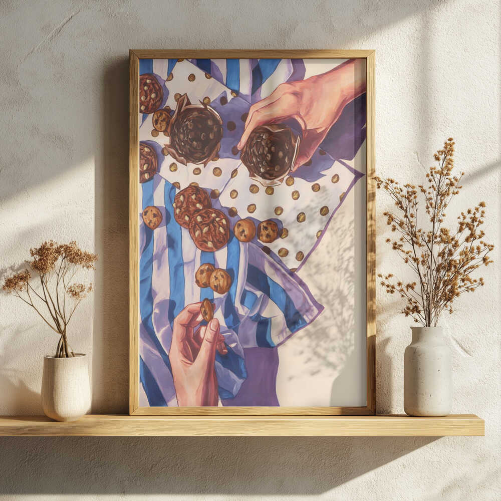 Sweet Cookie Moment Art Print UK — Portrait Vibrant Wall Art — Kitchen — Wall It All Prints