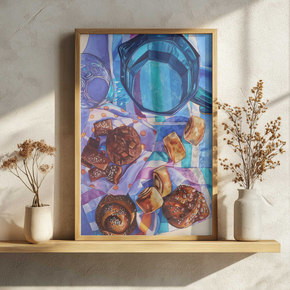 Sweet Morning Indulgence Art Print UK — Food Vibrant Wall Art — Kitchen — Wall It All Prints