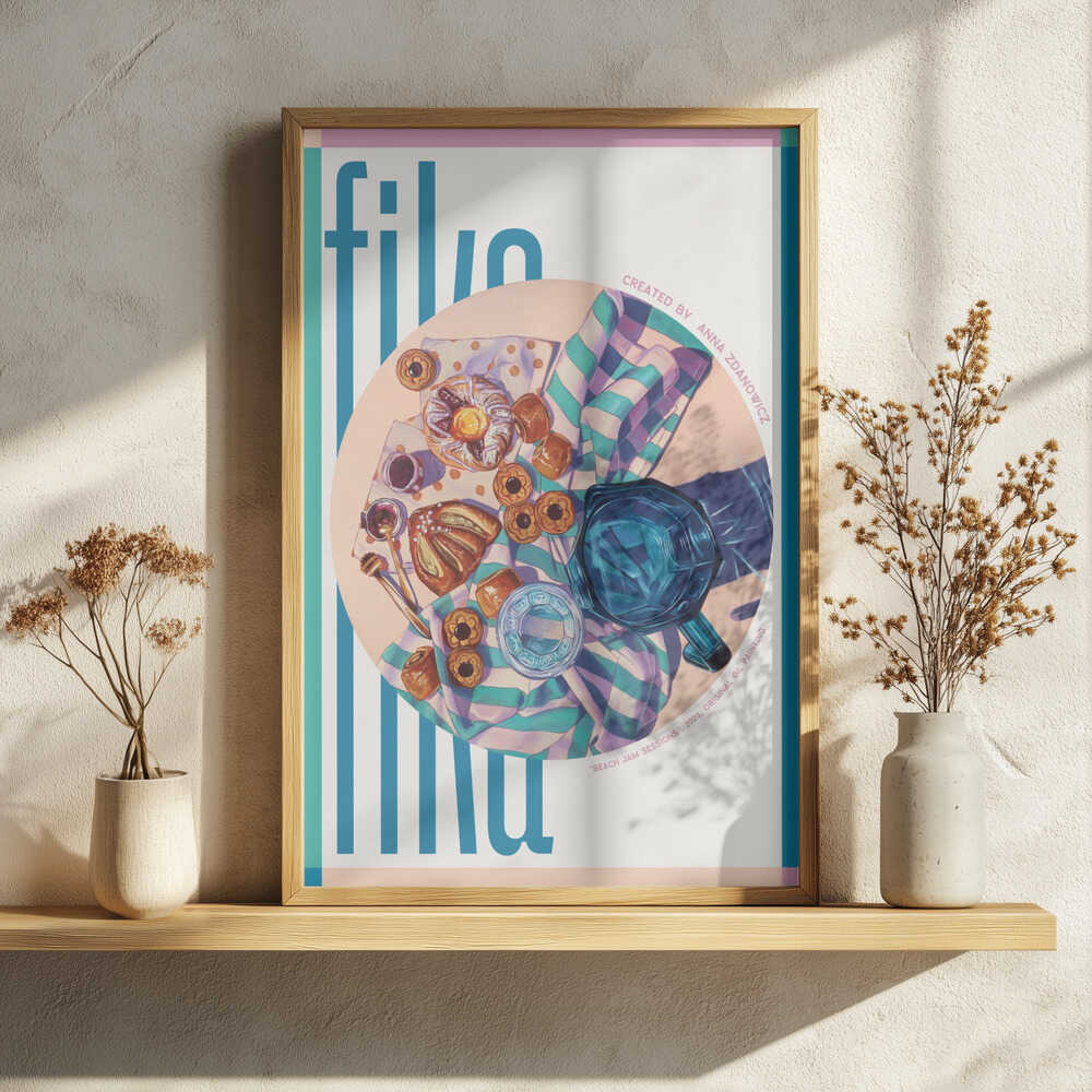 Fika Morning Spread Art Print UK — Food Vibrant Wall Art — Kitchen — Wall It All Prints