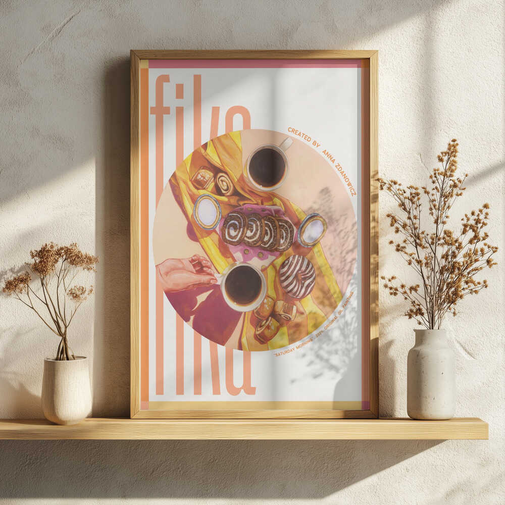 Sweet Morning Pastries Art Print UK — Food Vibrant Wall Art — Kitchen — Wall It All Prints