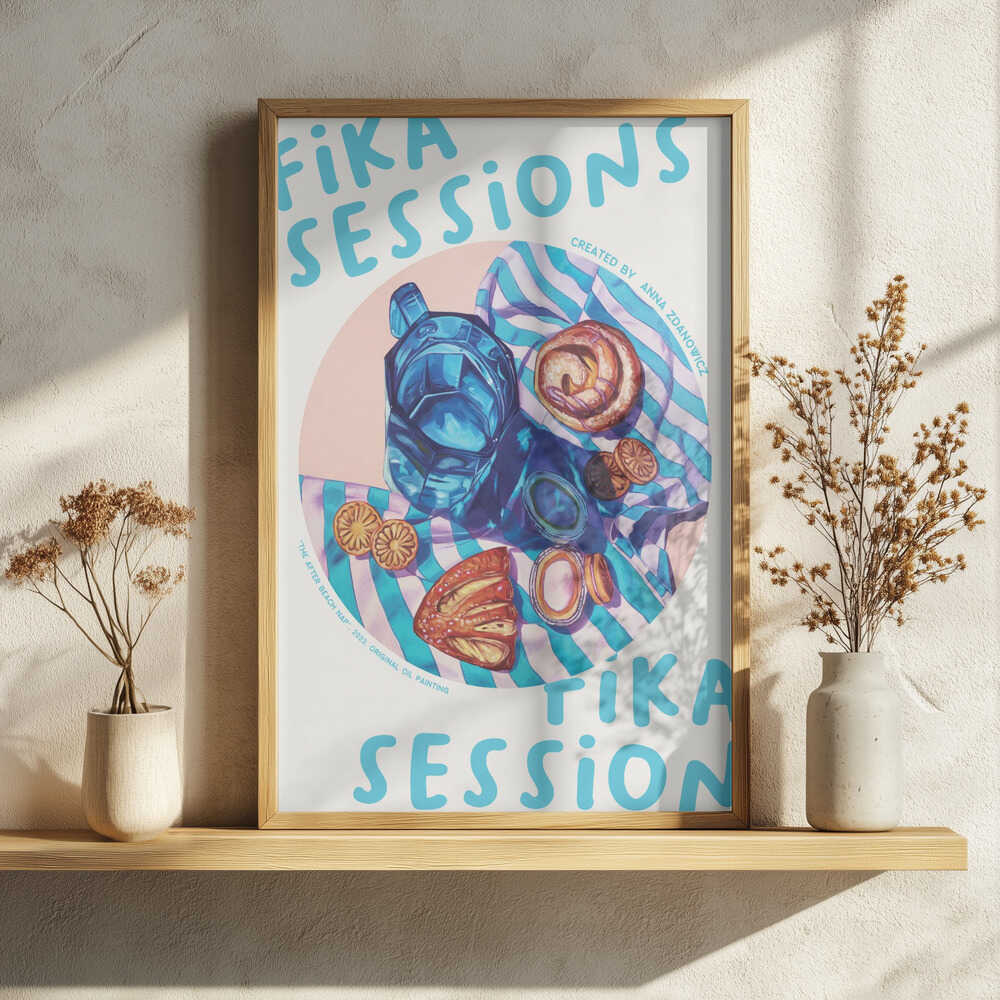 Sweet Summer Morning Still Life Art Print UK — Food Vibrant Wall Art — Kitchen — Wall It All Prints