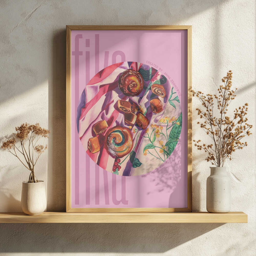 Delicious Morning Pastries Art Print UK — Botanical Vibrant Wall Art — Kitchen — Wall It All Prints