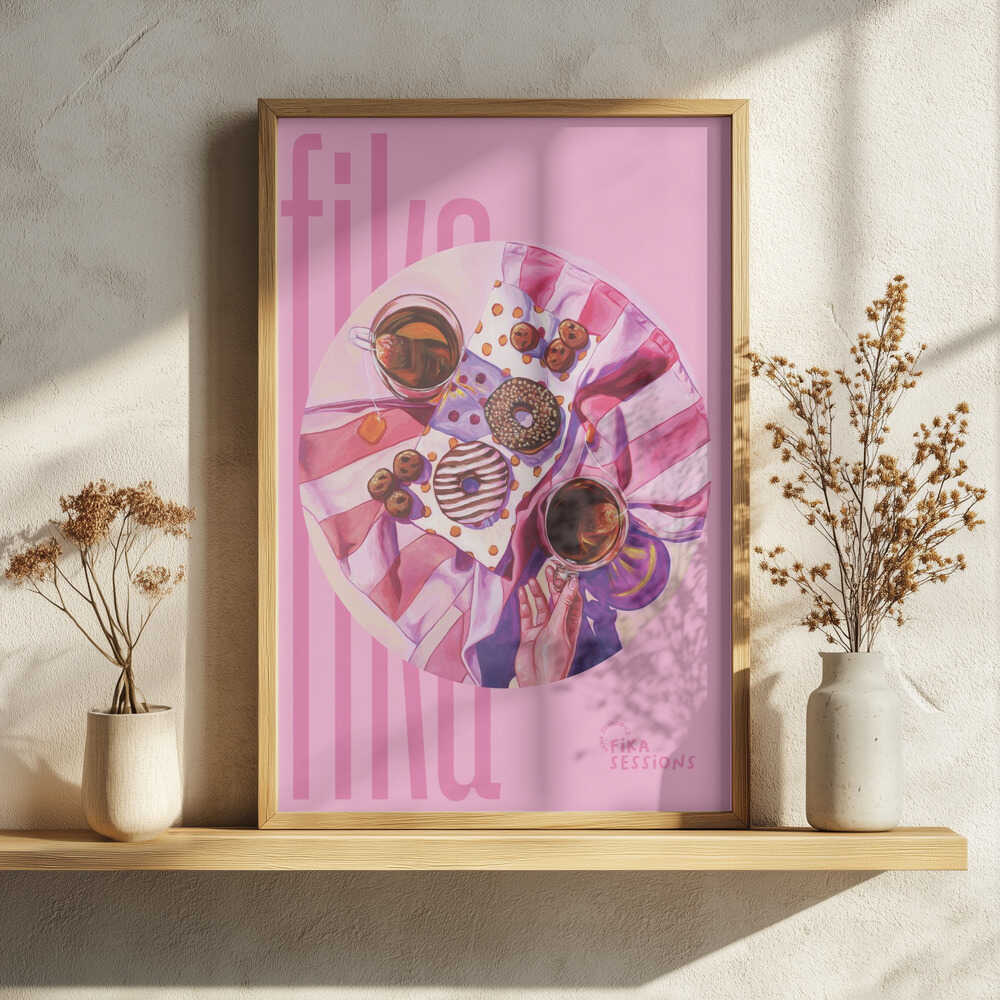 Sweet Fika Treats Art Print UK — Botanical Fresh Wall Art — Kitchen — Wall It All Prints