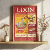Japanese Udon And Sushi Art Print UK — Japanese Fresh Wall Art — Kitchen — Wall It All Prints