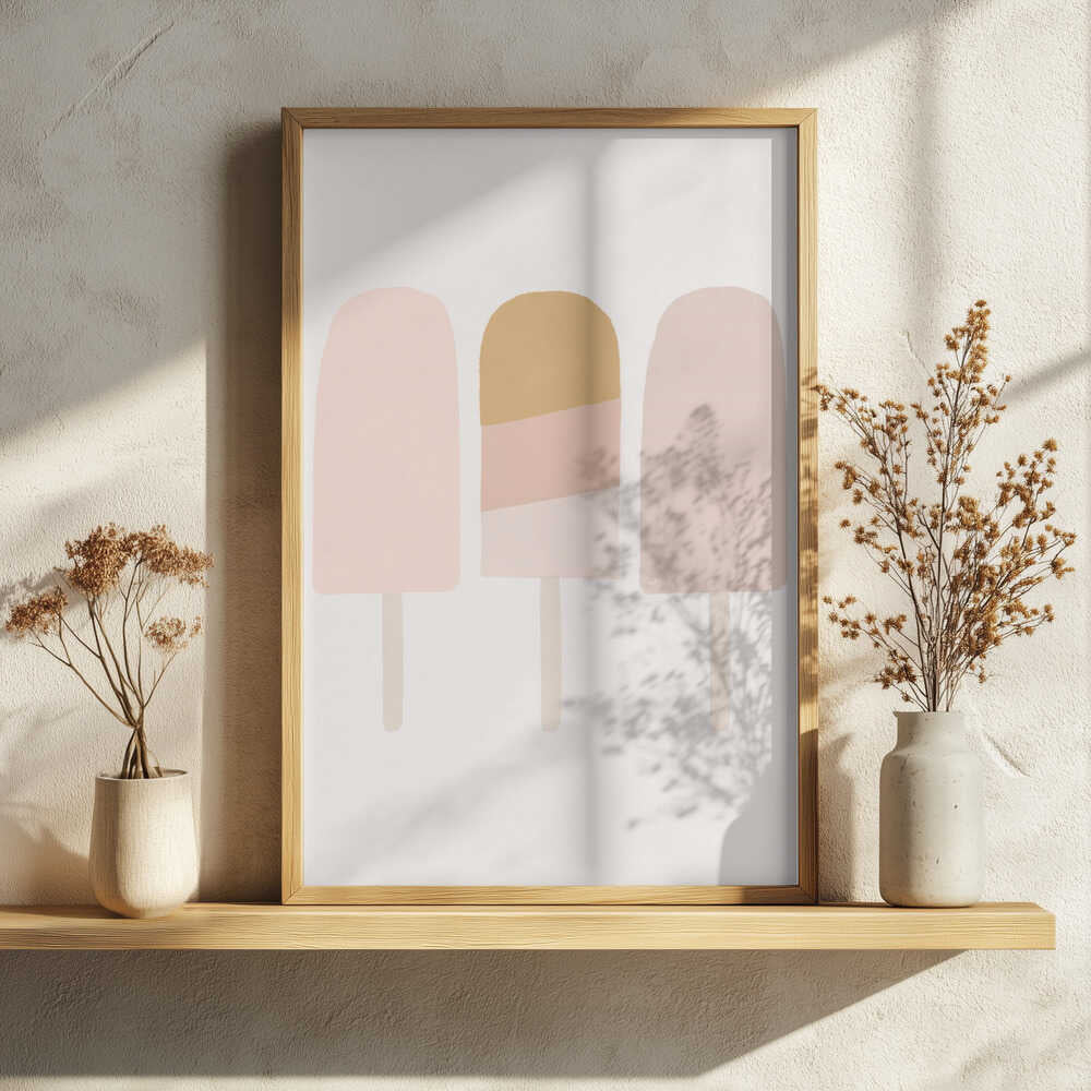 Sweet Summer Popsicles Art Print UK — Abstract Vibrant Wall Art — Kitchen — Wall It All Prints
