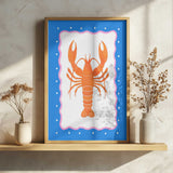 Lobster Art Print UK — Abstract Vibrant Wall Art — Kitchen — Wall It All Prints