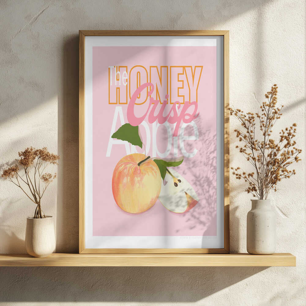 Pandchoneycrispapple Copy Art Print UK — Botanical Vibrant Wall Art — Kitchen — Wall It All Prints