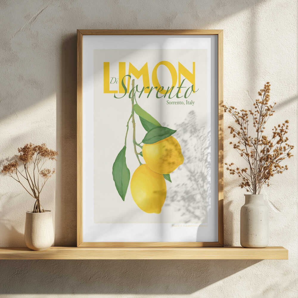 Pandclimondisorrento Copy Art Print UK — Botanical Vibrant Wall Art — Kitchen — Wall It All Prints
