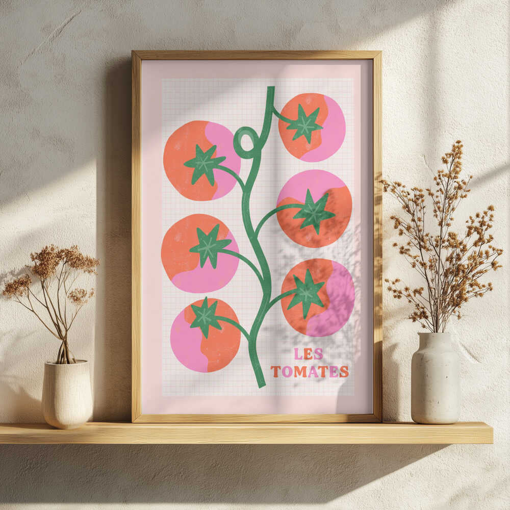 Les Tomates Art Print UK — Botanical Vibrant Wall Art — Kitchen — Wall It All Prints
