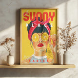 A Sunny Place For Shady Ladies Orange Pinup Art