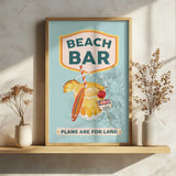 Beach Bar Summer Tropical Cocktail Bar Art